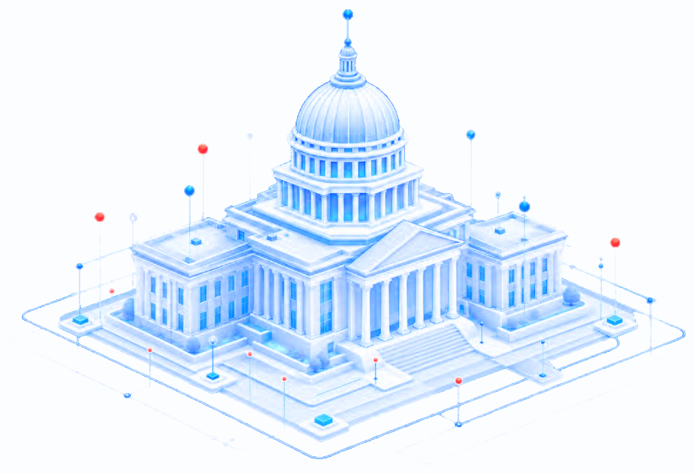 Public-sector decision intelligence over a civic institution