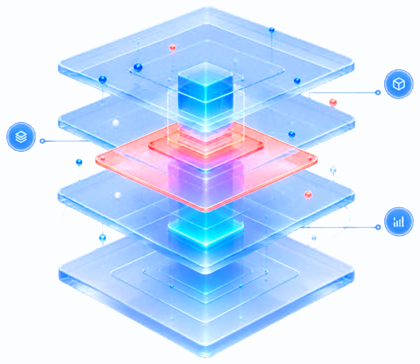 Layered agentic operating stack from value outcomes to infrastructure
